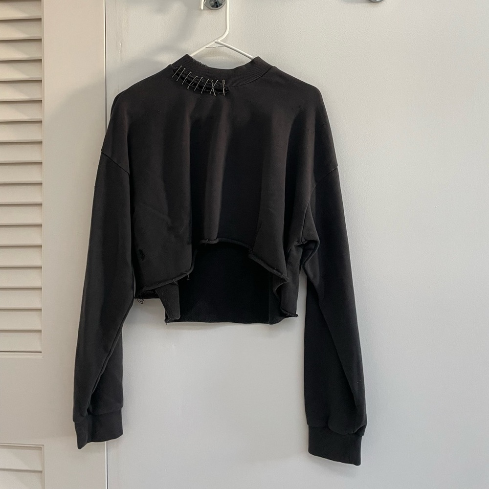 Ksubi Sweatshirt Cropped in Gray